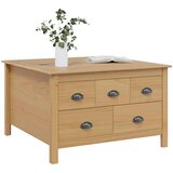  Kava Stol s ladicama HILL Medeno smeđa 79.5 x 79.5 x 49 cm | Eponuda.com