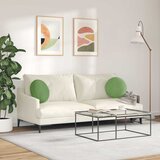  Jastučići za sjedenje 2 pcs Svijetlo zelena Ø 40 x 13 cm Baršun | shoptok.hr