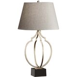 Elstead Lighting Elstead Grandeur Namizna svetilka z 1 lučjo, črna, ebenovinasto srebrni listi, E27, (22099520) | Shoptok.si