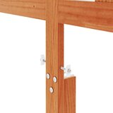 vidaXL Vzglavje voščeno rjava 135 cm trdna borovina | Shoptok.si
