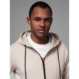 Ombre Sweatshirt unzipped hoodie in streetwear style - sand | shoptok.hr