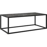Furnova Klubska mizica črna s črnim marmornim steklom 100x50x35 cm, (21915378) | Shoptok.si