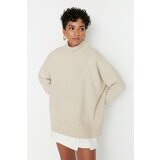 Trendyol Stone Super Oversize Knitwear Sweater Cene
