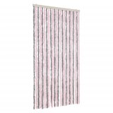  Zastor protiv muha srebrnosivi i ružičasti 100 x 220 cm šenil | shoptok.hr
