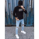 DStreet Bluza męska z nadrukiem czarna | Shoptok.si