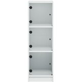  Visoka komoda sa staklenim vratima bijela 35 x 37 x 109 cm | shoptok.hr