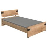 Hom`in postelja 120 cm x 200 cm , leseni material barve grafita, barve hrasta Cene