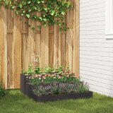 vidaXL Vrtna sadilica Crna Hladno valjani čelik 90 x 90 x 35 cm Sadilice Cijene