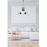 Opviq nevada 5 li siyah beyaz Camlı avize crno - beli luster | ePonuda.com