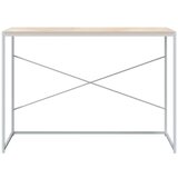 vidaXL Stol za računalo bijeli i boja hrasta 110x60x70 cm od iverice | shoptok.hr