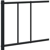 Metalni okvir kreveta uzglavlje i podnožje crni 183x213 cm | shoptok.hr