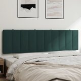 vidaXL Vzglavna stranica temno zelena 180 cm žamet, (21059219) | Shoptok.si