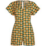 O'neill Kombinezon rumena / temno zelena / svetlo oranžna | Shoptok.si