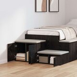  Crni ormar za pohranu 108x41x40 cm od konstruiranog drva | shoptok.hr