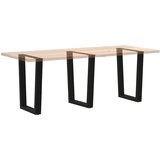  Noge za blagovaonski stol V-oblik 3 kom crne 70x(72-73 3) cm | shoptok.hr