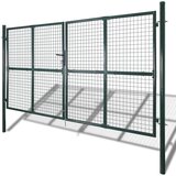 vidaXL Mrežasta vrtna vrata za ograjo 289 x 175 cm / 306 x 225 cm | Shoptok.si