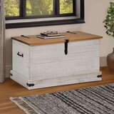 vidaXL Skrinja za shranjevanje HALDEN bela 91x48x47cm Masivni les, bor | Shoptok.si