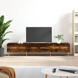 vidaXL TV omarica dimljeni hrast 150x36x30 cm inženirski les | Shoptok.si