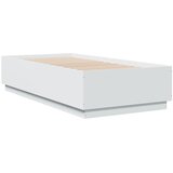  The Living Store Posteljni okvir bel 90x190 cm inženirski les - Posteljni Okvir, (21497844) | Shoptok.si