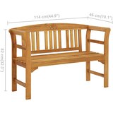  Vrtna klupa 114 cm od masivnog bagremovog drva | Eponuda.com