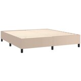  Krevet box spring madrac LED cappuccino 180x200cm umjetna koža | shoptok.hr