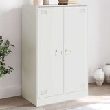 vidaXL Komoda bela 67x39x107 cm jeklo | Shoptok.si