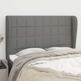  Uzglavlje s ušima tamnosivo 147x23x118/128 cm od tkanine Cijene