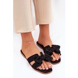 Boto Flat Women's Slippers With Bow Black Tobin | Shoptok.si