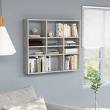 vidaXL Zidna polica siva boja betona 90 x 16 x 78 cm od iverice Cijene
