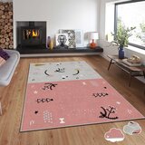 Conceptum Hypnose Tepih sa novogodišnjim motivima Asr-Crpt-62, Pravougaoni, 180 x 280 cm, Sivo-roze | Eponuda.ba