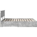  Konstrukcija postelje z vzglavjem Betonsko siva 140 x 200 cm, (5000103897) | Shoptok.si