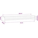  Stalak za monitor boja smeđeg hrasta 100 x 24 x 13 cm drveni | shoptok.hr