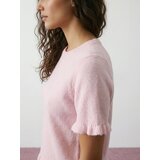 Sinsay Bluza u stilu pulovera s dodatkom vune i volanom | shoptok.hr