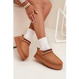 Boto Women's Low Snow Boots With Movable Strap And Embroidery On Platform Camel Lyrisse Cijene