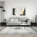 vidaXL Klubska mizica 2 kosa črna 50x46x35 cm inženirski les Cene