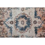 Kayoom RAVNO TKANA PREPROGA Vintage 8400 Creme / Blau 140/200 cm potiskano modra, krem barve | Shoptok.si