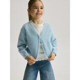 Reserved Pletena vesta - bljedoplavo | shoptok.hr
