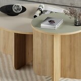 Marckeric Krem/u prirodnoj boji okrugli stolići za kavu u setu 2 kom ø 70 cm Hillary – | shoptok.hr