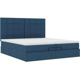  Otomanski okvir kreveta s madracima plavi 200x200cm tkanine | shoptok.hr