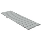  Jastuk za ležaljku prošarani svjetlosivi 200x60x4 cm od tkanine | shoptok.hr