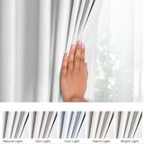 AmeliaHome Curtain VELVET color white style classic silver eyelets type of material - textiles velvet 140x245 | shoptok.hr
