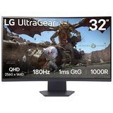 LG Monitor 31.5" 32GS60QX-B VA 2560x1440/180Hz/1ms/2xHDMI/DP/zakrivljeni | ePonuda.com