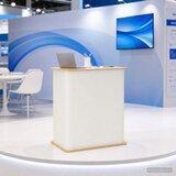  Sajamski pult Svijetlo smeđa i bijela 80 x 40 x 93 cm Cijene