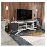Woody Fashion TV polica Stor Anthracite White | ePonuda.com