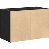 vidaXL Omara z 2 predaloma črna hrast 60x31x40 cm inženirski les | Shoptok.si