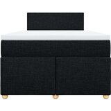 vidaXL Krevet box spring s madracem crni 120 x 190 cm od tkanine | shoptok.hr