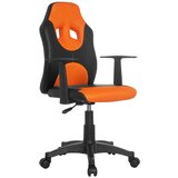 MID.YOU Mladinski Vrtljiv Stol Kid Racer Al, Črna, Oranžna | Shoptok.si