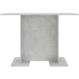  Blagovaonski stol siva boja betona 110 x 60 x 75 cm od iverice | shoptok.hr