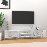 TV ormarić sjajni bijeli 180x31,5x40 cm od konstruiranog drva | Eponuda.ba