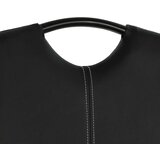 vidaXL Nihajni jedilni stoli 6 kosov črno umetno usnje | Shoptok.si